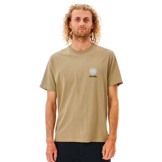 Remera MC Rip Curl Swc Psych Stack Tee - Beige Remera MC Rip Curl Swc Psych Stack Tee - Beige