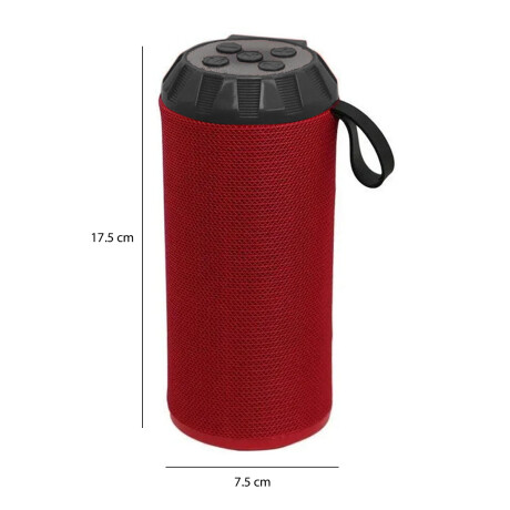Parlante Inalámbrico Portable Recargable Bluetooth Radio FM Rojo