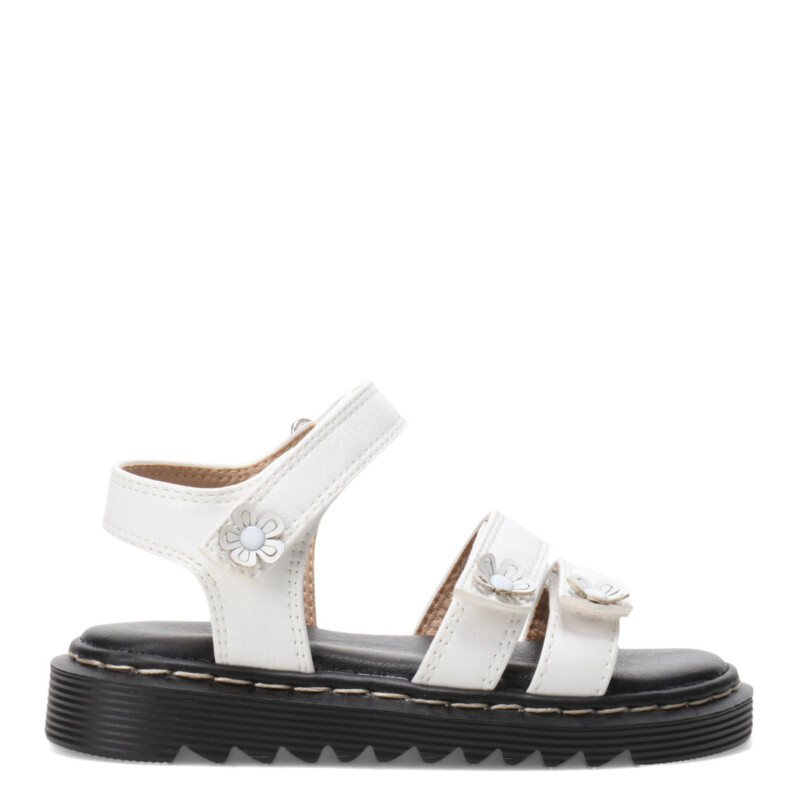 Sandalias de Niña MINI Miss Carol Tark Con Flores Blanco