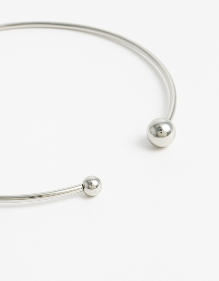 Collares Cortos Metal Collares Cortos, Metal Balls - Plateado Rodio