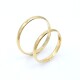 Par De Alianzas Oro 18 K amarillo bombé clásico 2,5 mm Par De Alianzas Oro 18 K amarillo bombé clásico 2,5 mm