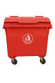 Contenedor De Residuos Rojo - 1100 Litros Contenedor De Residuos Rojo - 1100 Litros