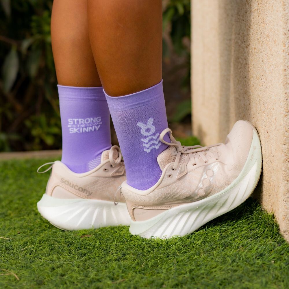 Medias Running Strong Unisex Lila