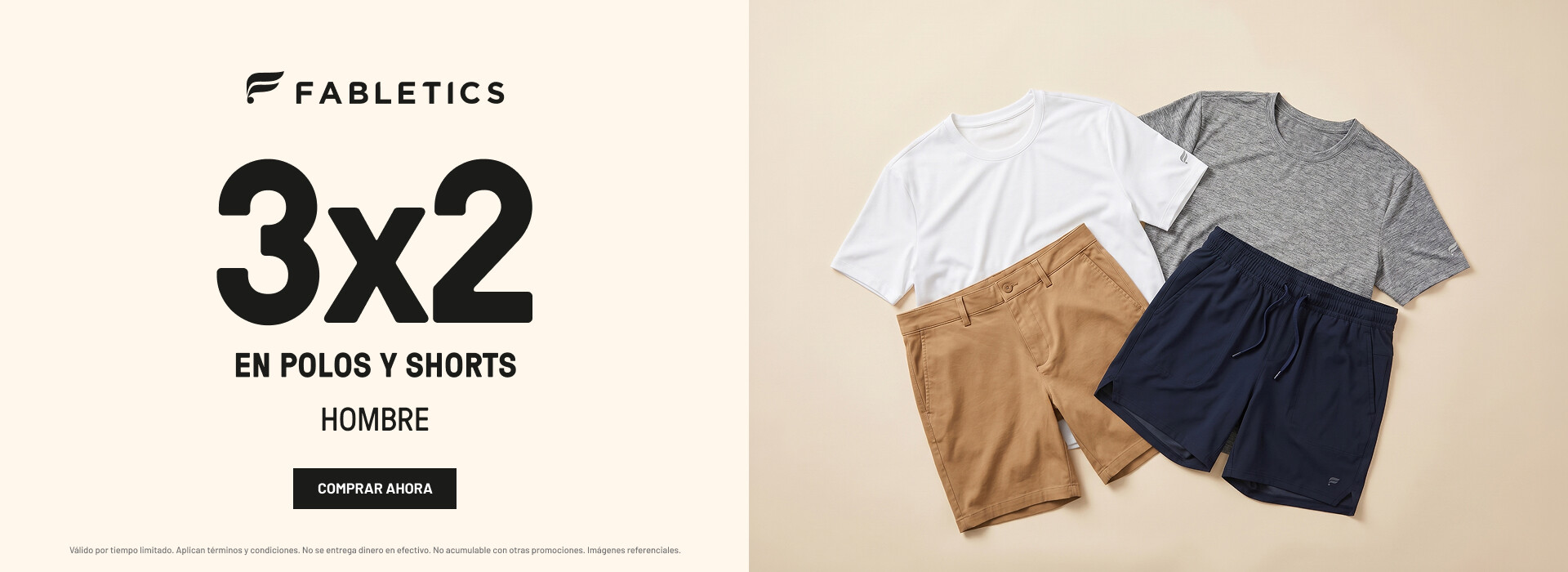3X2 shorts y polos - Hombre