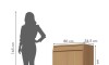 Bajo mesada 2 puertas 1 Cajón 80 cm - Simone Bajo mesada 2 puertas 1 Cajón 80 cm - Simone