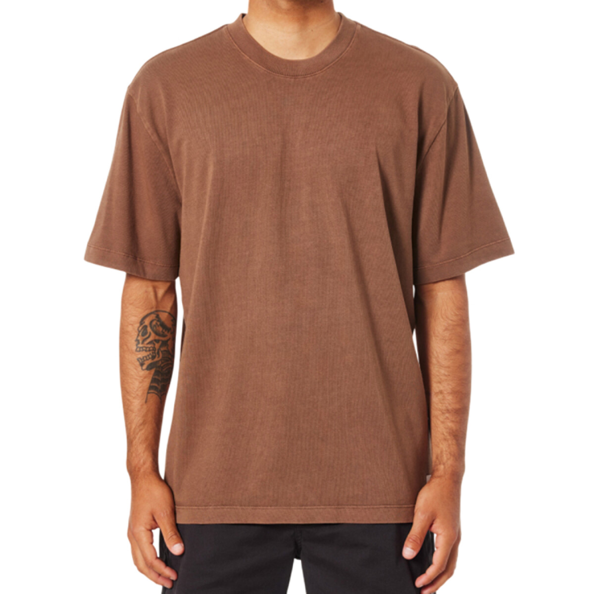 Remera Katin Box Fit Heritage - Marrón 