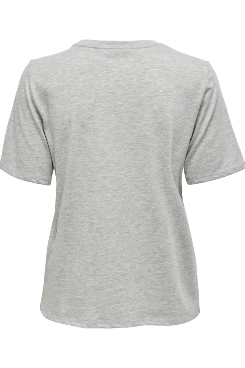 Polera New Básica Orgánica Light Grey Melange