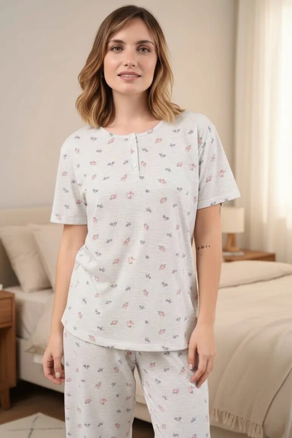 Pijama Capri Algodón Della Bella 1415953 Pijama Capri Algodón Della Bella 1415953