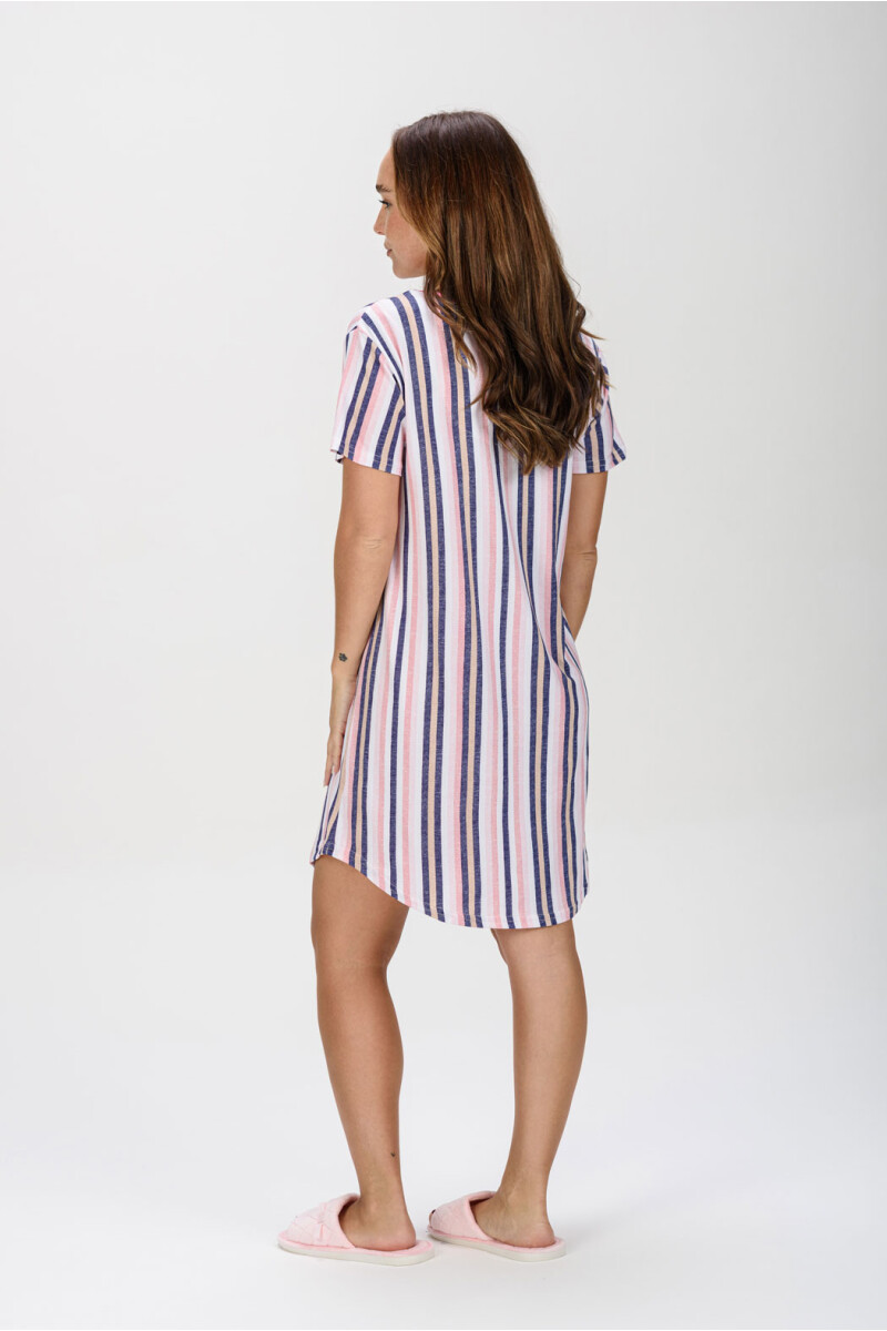 CAMISÓN ESTAMPADO RAYADO