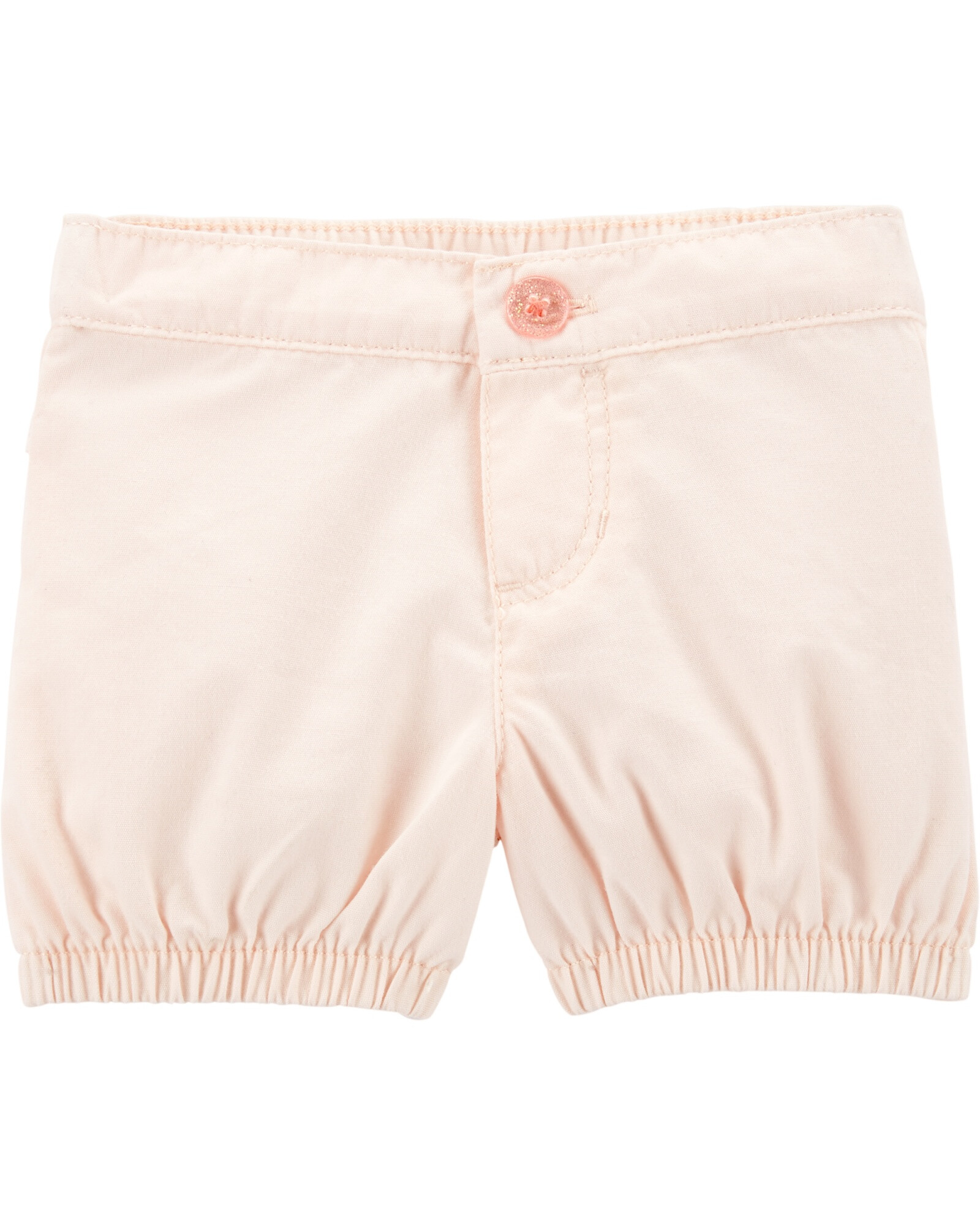 Short de algodón, rosado, estilo burbuja Sin color