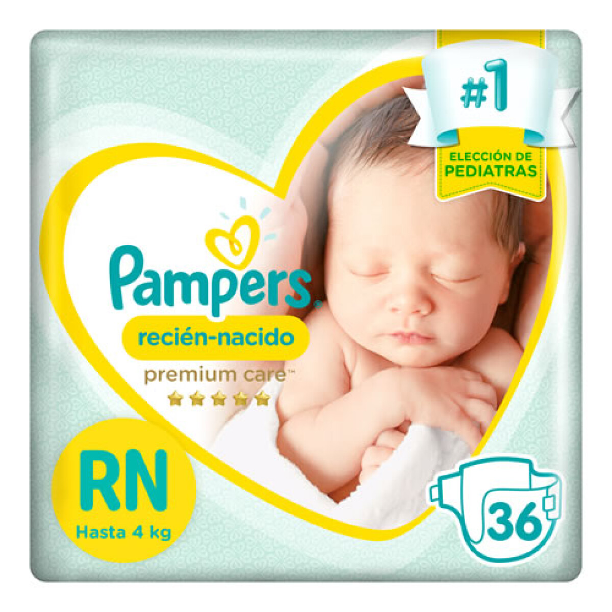 Pampers Recién Nacido x36 Pañales – Máxima Protección y Confort