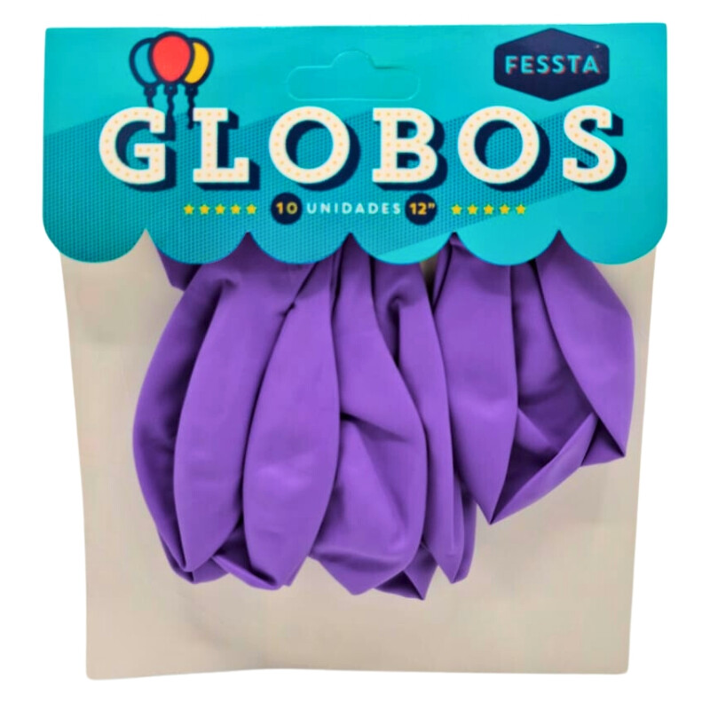 Globos X10 Tamaño R12 Violeta