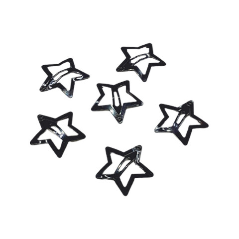 Broche pinzas para cabello x6 diseño estrella Broche Pinzas Para Cabello X6 Diseño Estrella