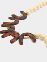Collar Corto Con Arcos Efecto Tortuga multicolor