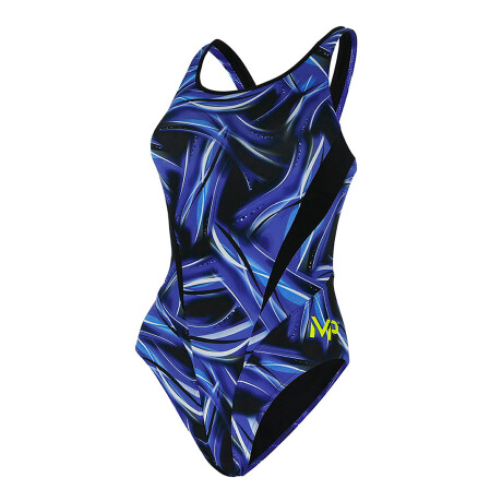 Michael phelps - Malla de Baño para Mujer Team Prints Diablo Comp Back SW258994226 - Uv Upf 50+. 26 001