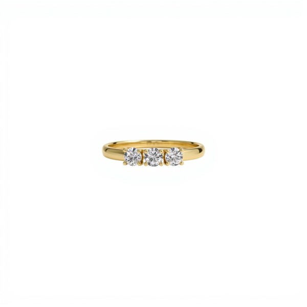 Anillo Trilogy-Oro bajo-Piedra zirconia-AN8565 conpiedra