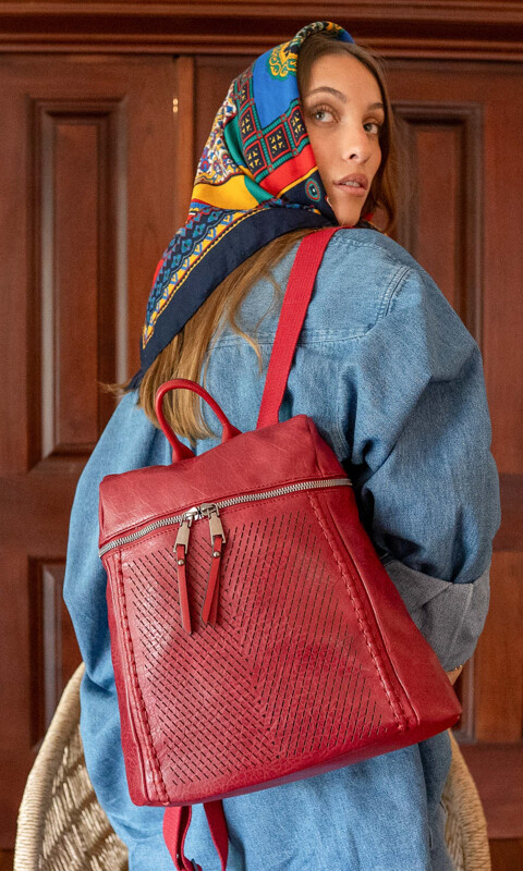 MOCHILA SANTORINI GRANATE
