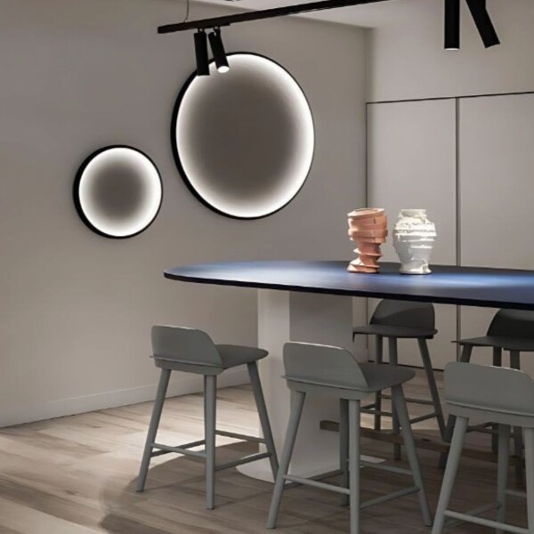 LUMINARIA DE PARED SOUND TRACK Gris - Medium
