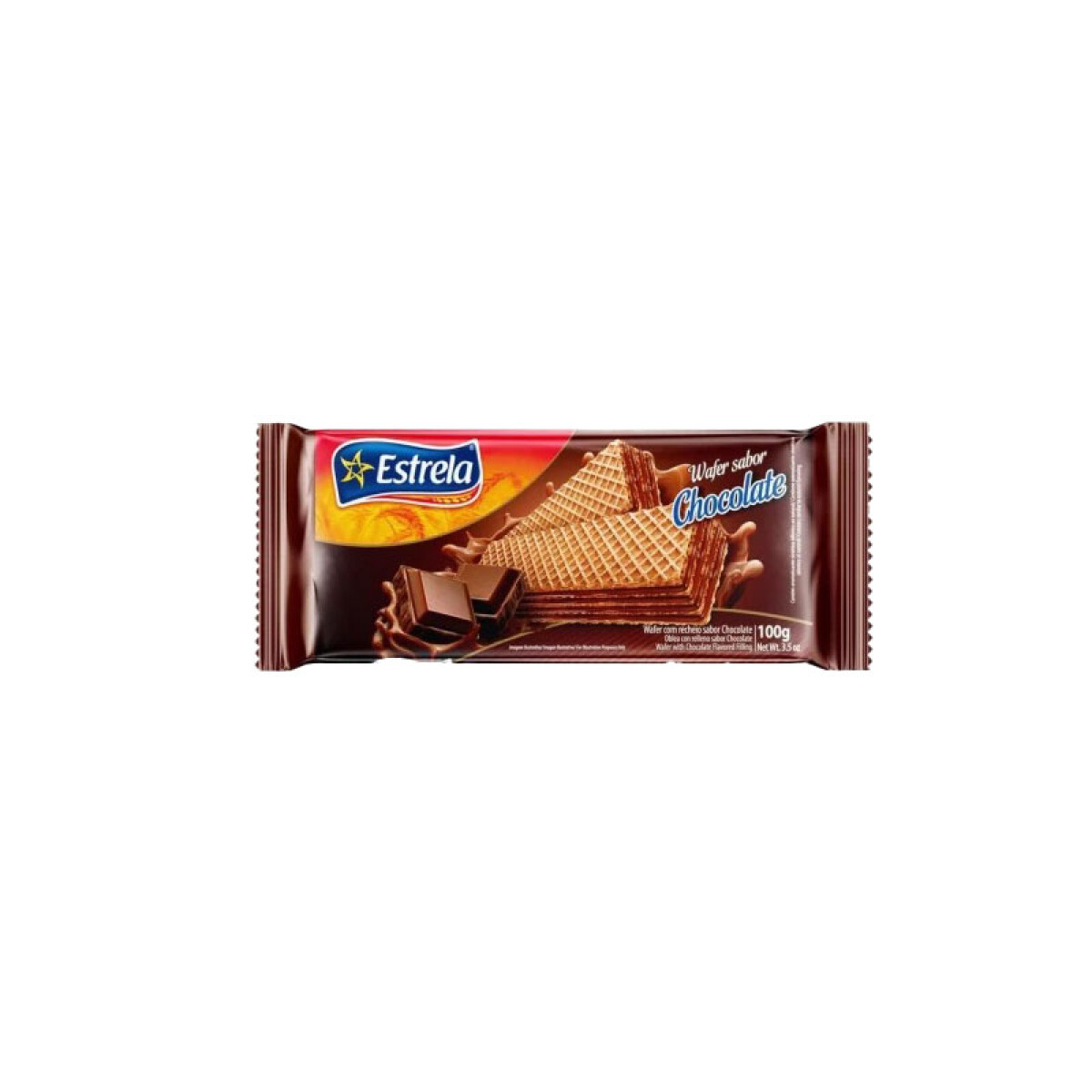 Waffle ESTRELA 100grs unidad - Chocolate 