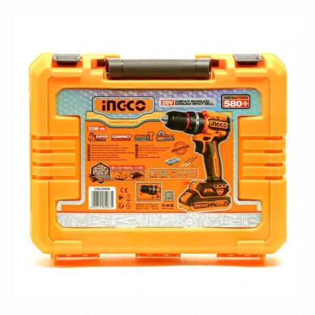 Atornillador Percutor A Batería INGCO CIDLI20558 20V P20S 55NM Con Valija Y Mechas Atornillador Percutor A Batería INGCO CIDLI20558 20V P20S 55NM Con Valija Y Mechas