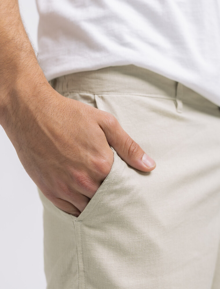 Bermuda Lino Lanai Beige