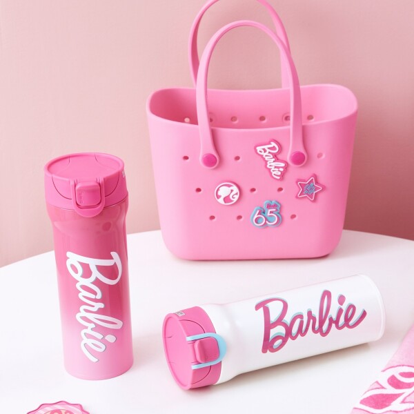 Vaso acero Barbie 420ml rosa