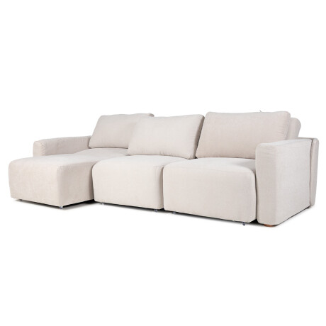 Sofá Modular Empeiro (Retráctil) - Tela Microfibra - 3 módulos AA-10 (Beige)