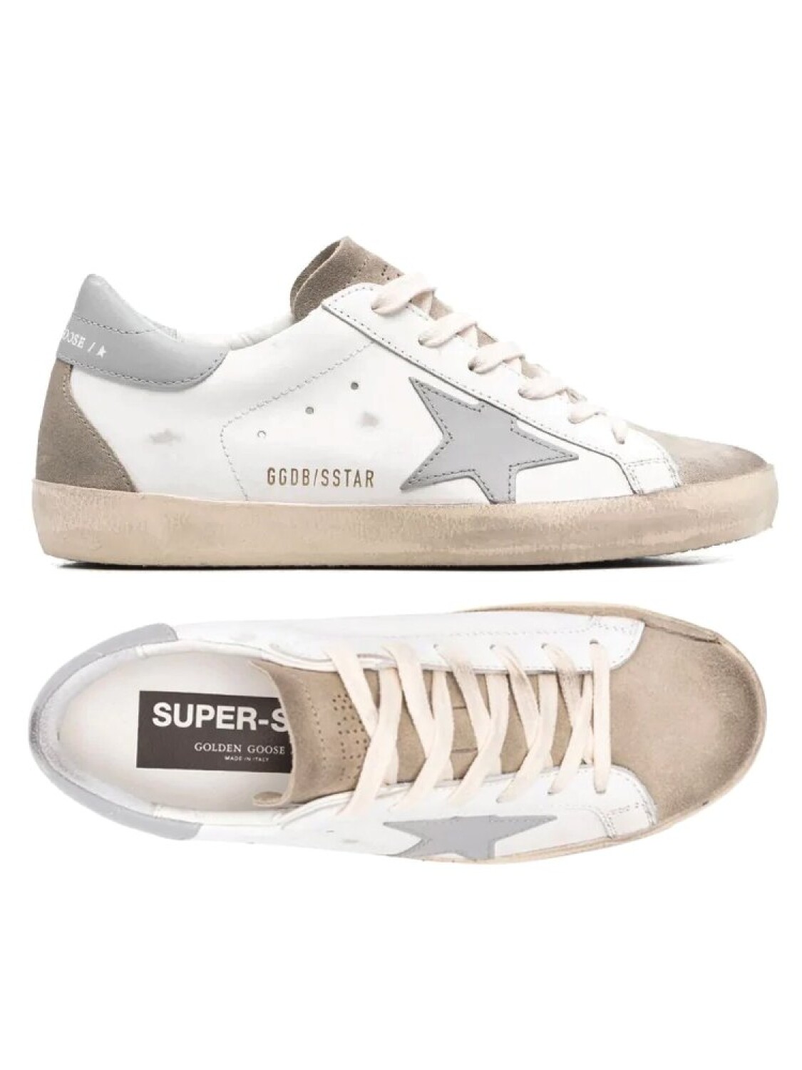 Golden Goose-Championes de cuero, Super Star Classic Blanco