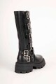 BOTA MUJER DANIEL CASSIN BIKERS Negro