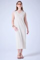 VESTIDO TEJIDO MAXI Plata