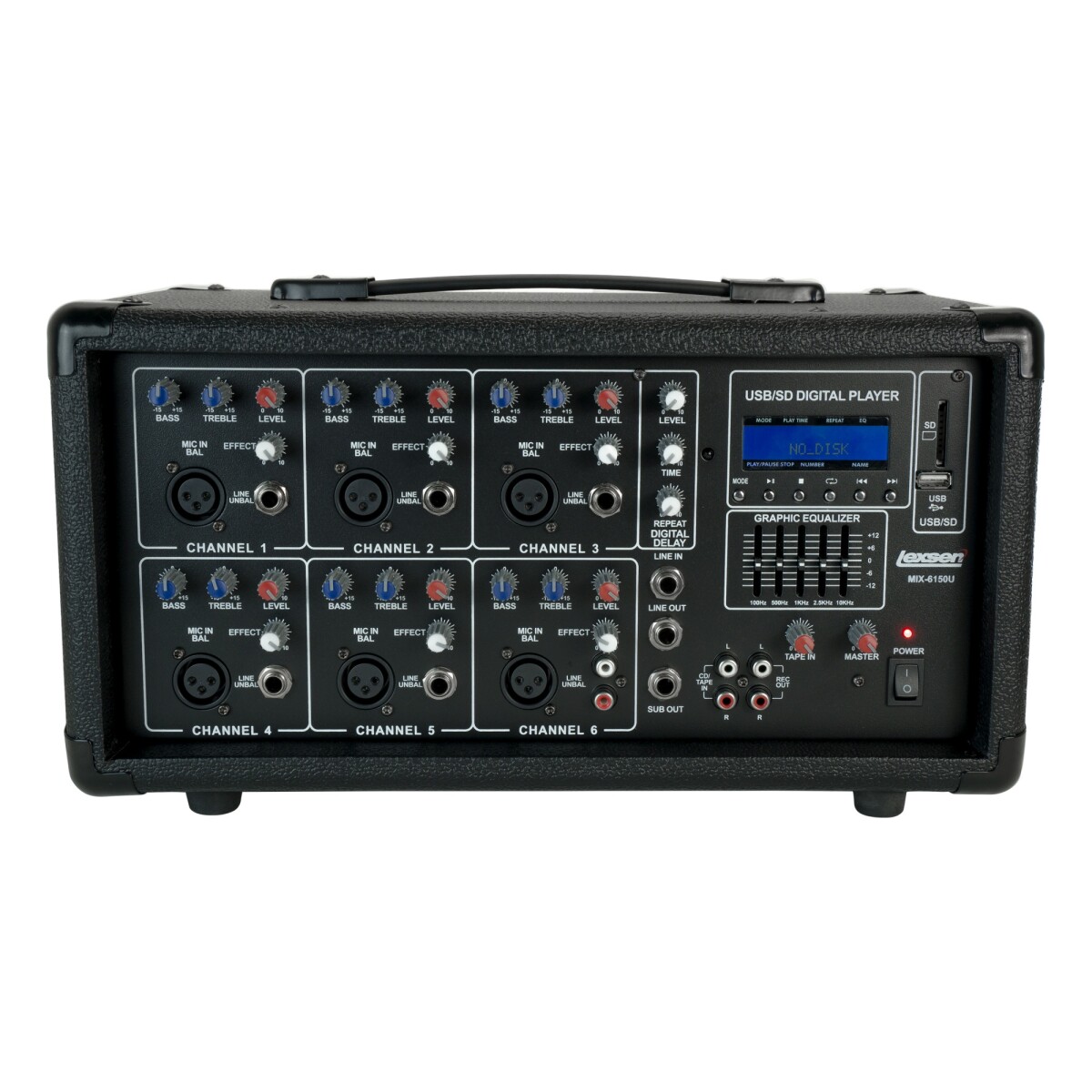 MIXER POTENCIA LEXSEN MIX6150U MP3 