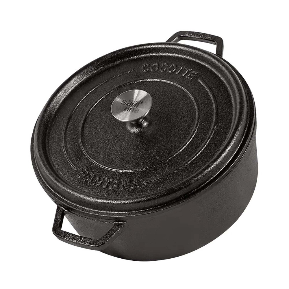 Cacerola hierro con tapa y asas 24cm 3.8 L SANTANA Cacerola hierro con tapa y asas 24cm 3.8 L SANTANA