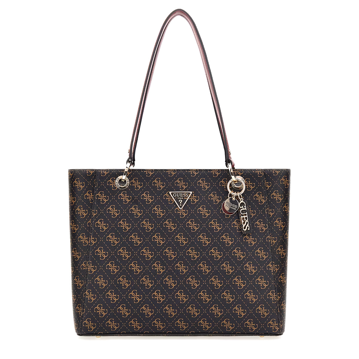 Cartera Guess Noelle Mediana Marrón 