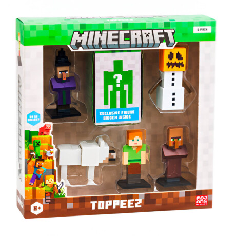 Minecraft Figuras Pack X6 Personajes Sorpresa Minecraft Figuras Pack X6 Personajes Sorpresa