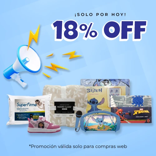 18% OFF SOLO POR HOY