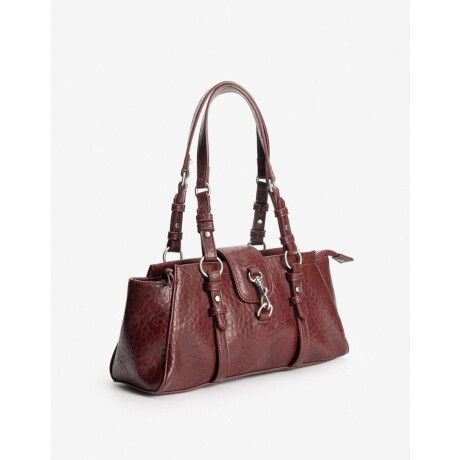 Cartera Formato Baguette Multipocket Rojo Burdeaux
