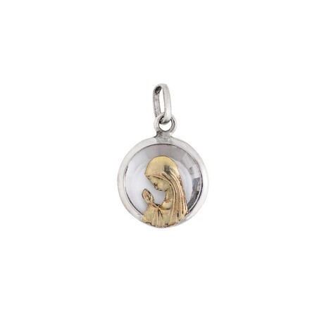 Medalla Virgen Niña de Cristal - Plata y Oro Medalla Virgen Niña de Cristal - Plata y Oro