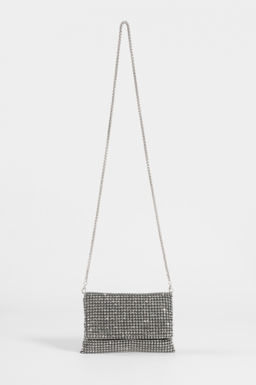 Cartera party strass negro