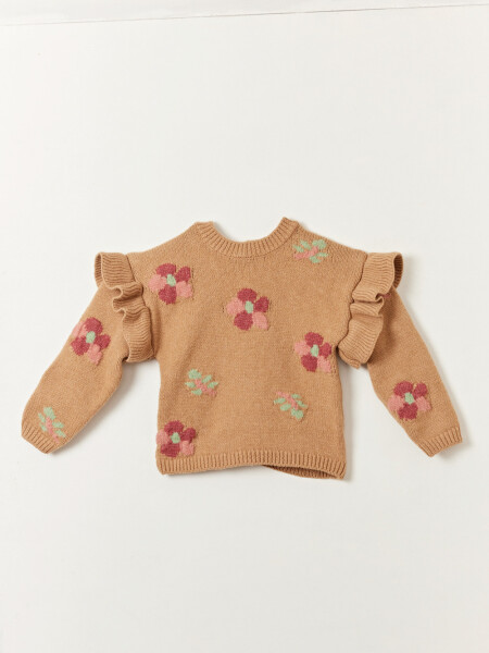 Buzo punto volados Beige