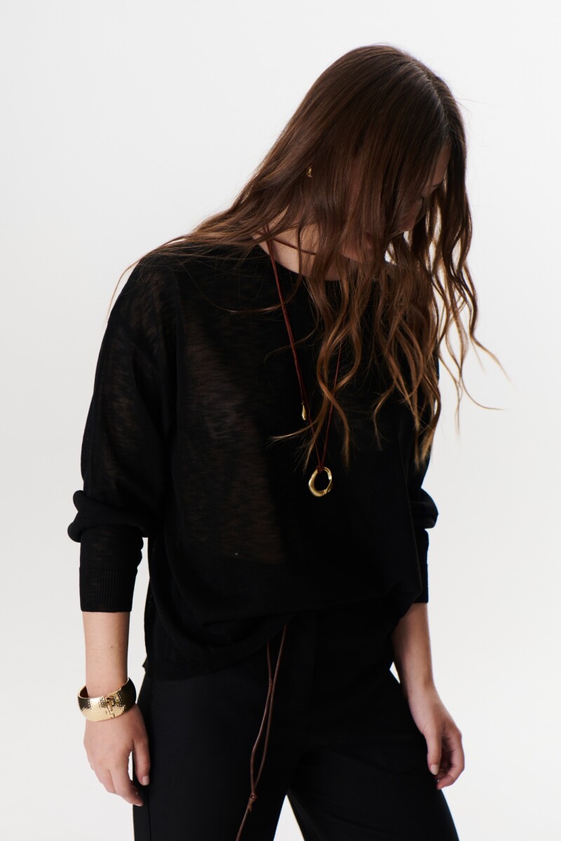 SWEATER ATAR NEGRO