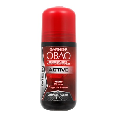 Desodorante Roll On Obao Men Active 65 Grs. Desodorante Roll On Obao Men Active 65 Grs.