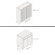 JUEGO MODULAR PARA COCINA INCLUYE AEREO Y BAJO MESADA GAMAS DE BEIGE