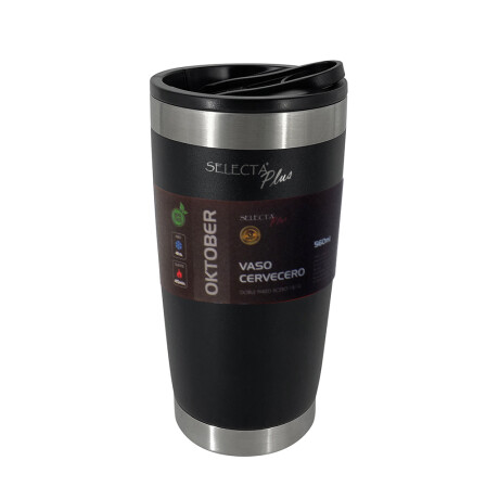 Vaso Térmico Selecta Plus con Destapador 560ML Acero Inox NEGRO