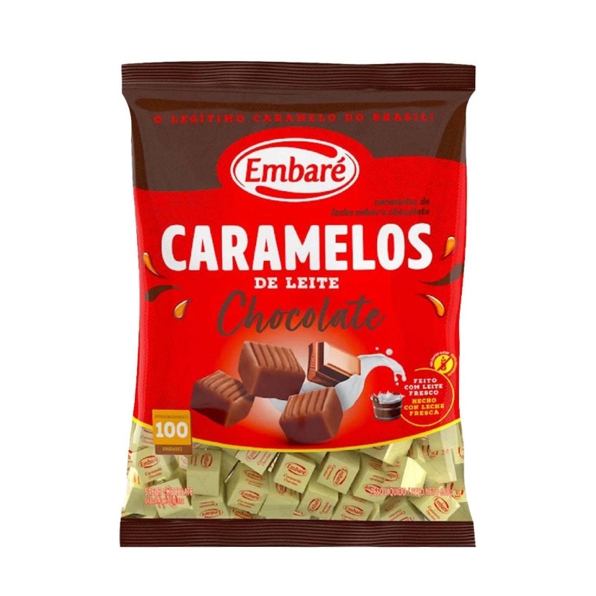 vitamina Enciclopedia Cementerio Caramelos de Leche EMBARÉ 660g 100u - Chocolate — Suchina