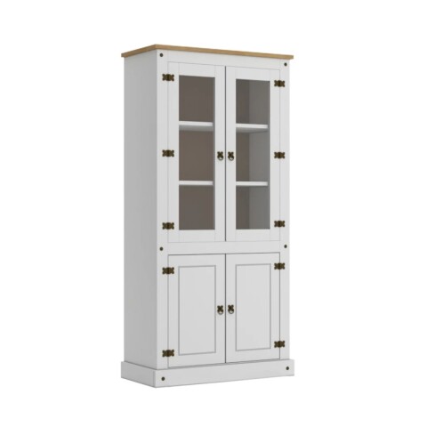 Cristalero Biblioteca Linea Mexicana Mex056 Blanco Cristalero Biblioteca Linea Mexicana Mex056 Blanco