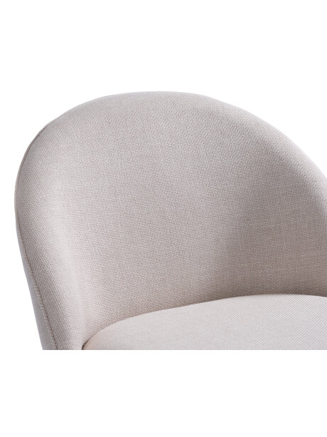 Sillón THORUP 1 cuerpo tela beige/color roble Sillón THORUP 1 cuerpo tela beige/color roble
