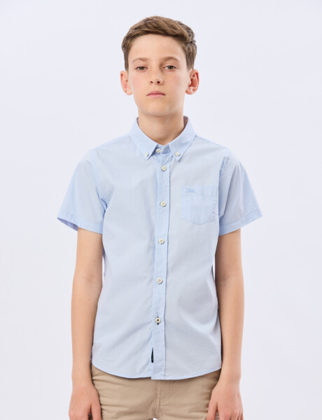 CAMISA LISA Celeste