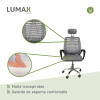 Silla Ejecutiva ergonómico Lumax Mesh Barcelona Gris
