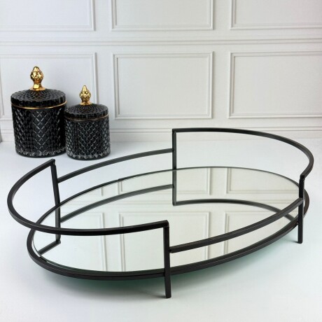 Bandeja Metálica Oval Espejada 45cm x 30cm Bandeja Metálica Oval Espejada 45cm x 30cm