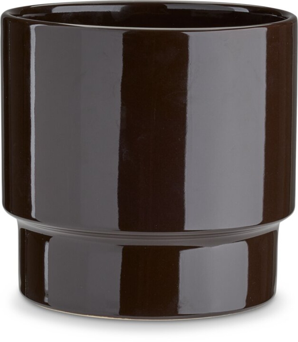 Maceta JASPER Ø18xH18 cm marrón osc. 